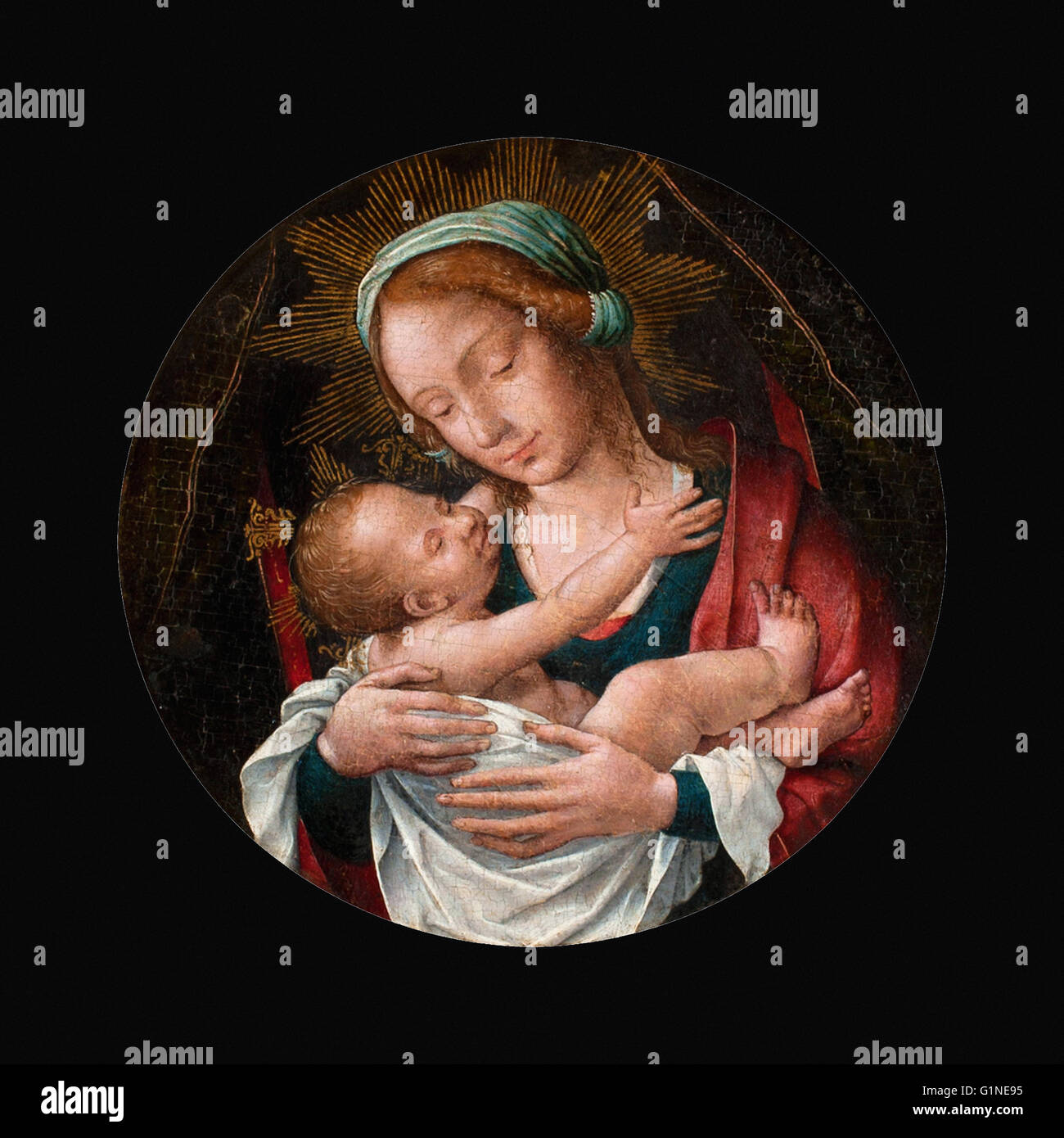 Attributed to Frei Carlos - Madonna and Child  - Museo del Greco Stock Photo