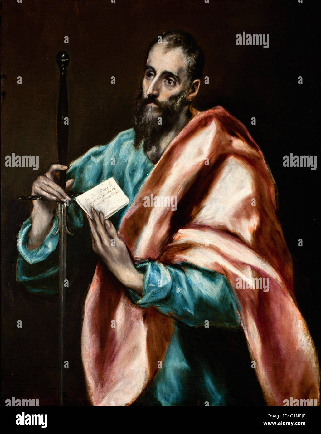 El Greco - St. Paul  - Museo del Greco Stock Photo