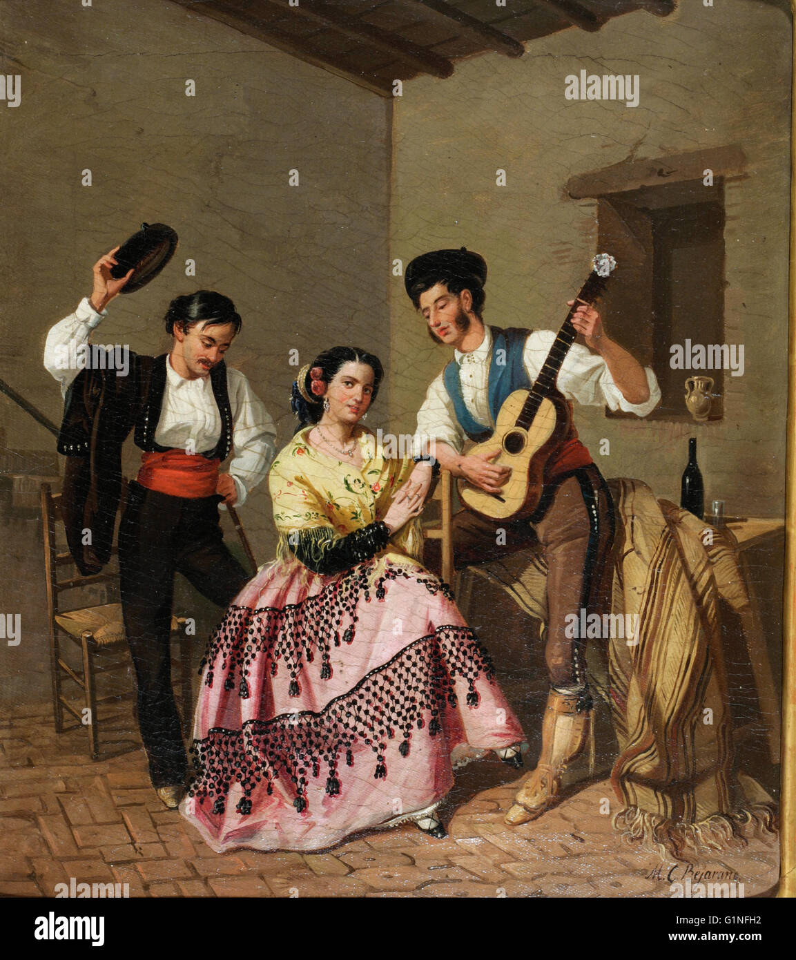 Manuel Cabral - La copla - Museo del Romanticismo, Madrid Stock Photo