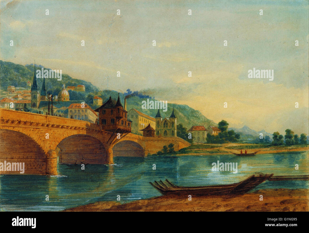 Prilidiano Pueyrredon Paisaje (Suiza) Museo Nacional de Bellas