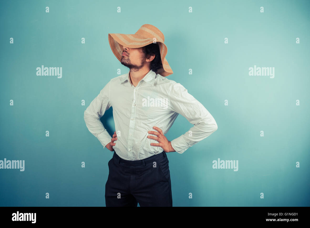 Young man wearing summer shirt hi-res stock photography and images - Alamy