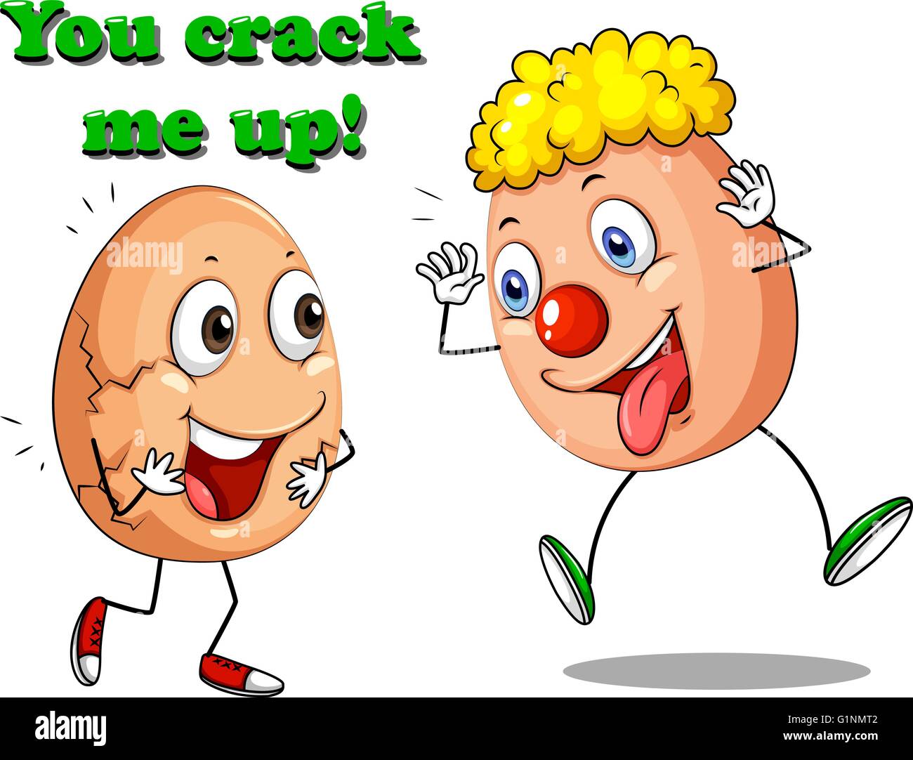 You crack me up eggs expressions illustration Stock Vector Image & Art Alamy