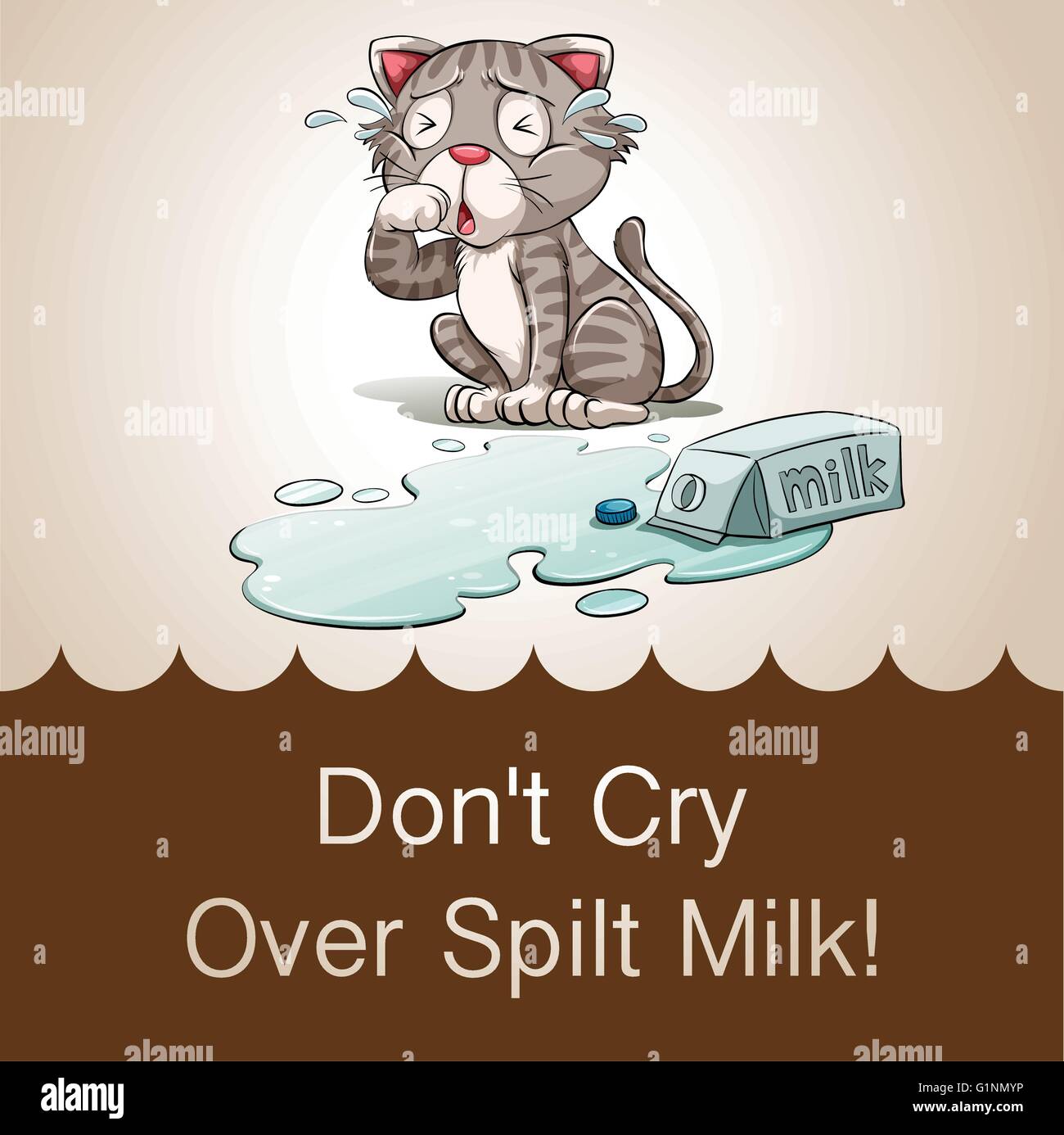 Idiom Cry Over Spilled Milk