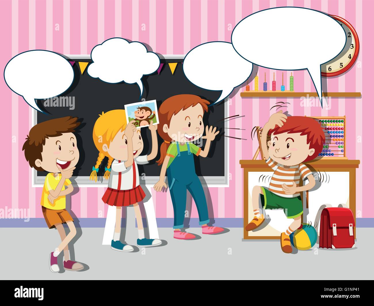 classroom-role-play-stock-vector-images-alamy