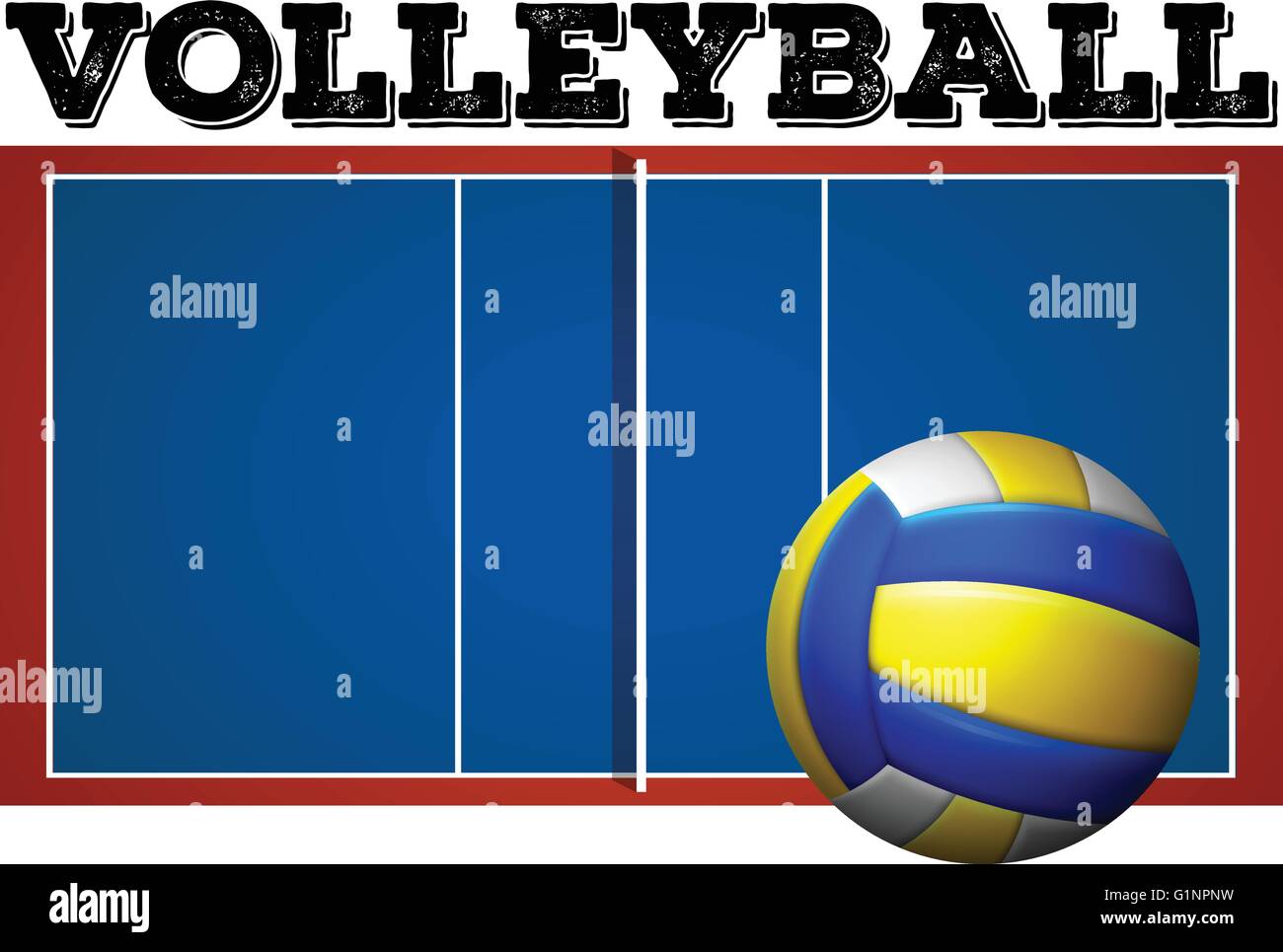 Volleyball court aerial Stock Vector Images Alamy