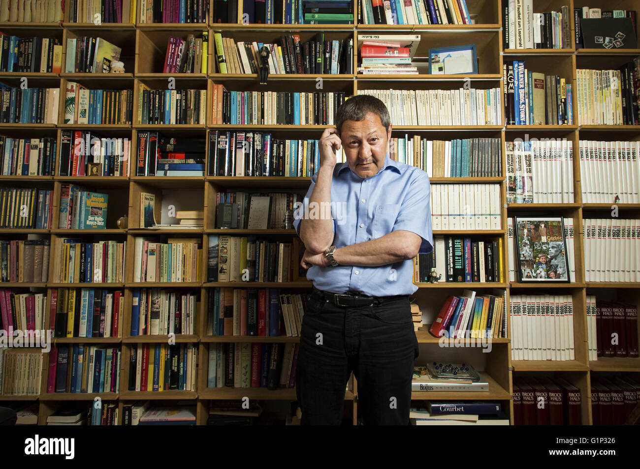 Exclusive photo shooting with Turkish-German writer Akif Pirincci at his house in Bonn, Germany. May 13, 2016. | usage worldwide/picture alliance Stock Photo