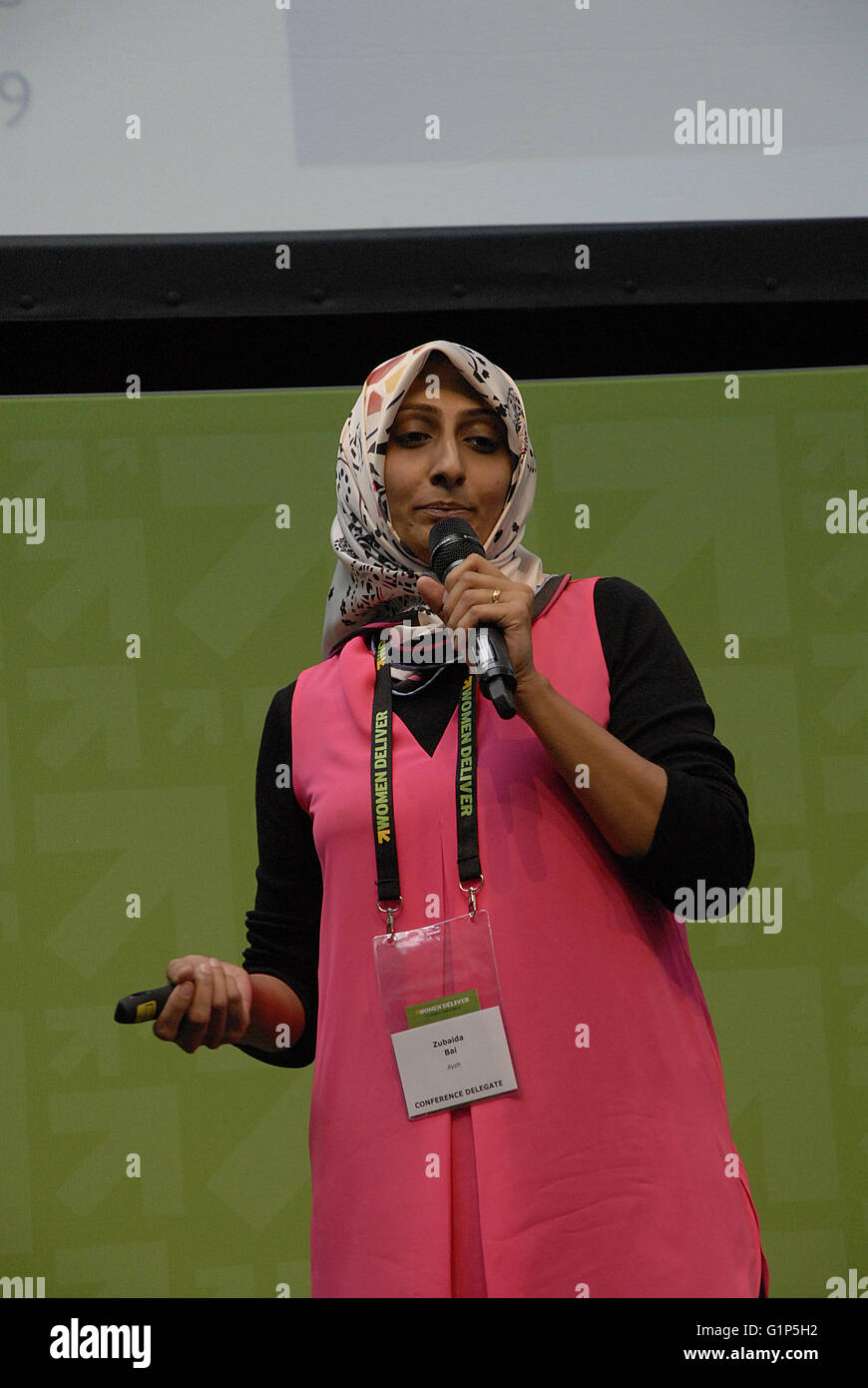 Copenhagen, Denmark. 18th May, 2016. Ms. Zubaida Bai Indian delgate