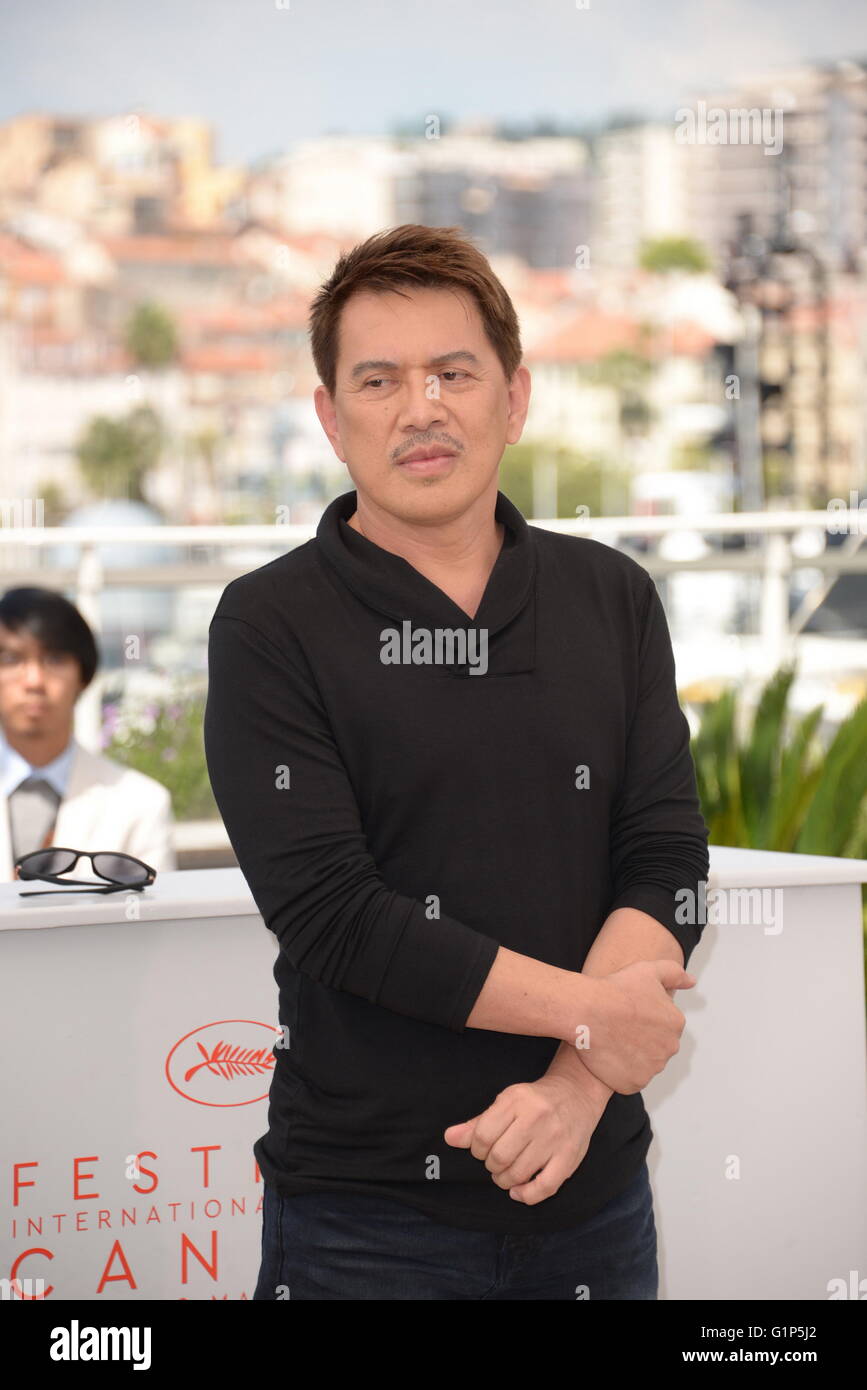 May 11, 2016 - Cannes, France - CANNES, FRANCE - MAY 18: Director Brillante Mendoza attends the 'Ma 'Rosa' Photocall during the 69th annual Cannes Film Festival at the Palais des Festivals on May 18, 2016 in Cannes, France. (Credit Image: © Frederick Injimbert via ZUMA Wire) Stock Photo