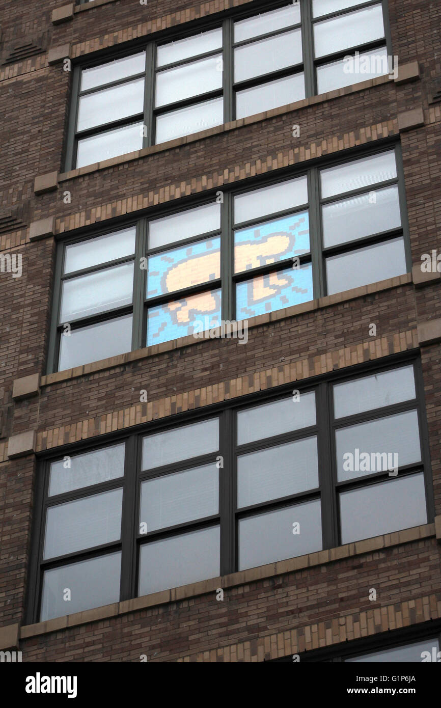 Post-it notes war breaks out in New York City Stock Photo - Alamy