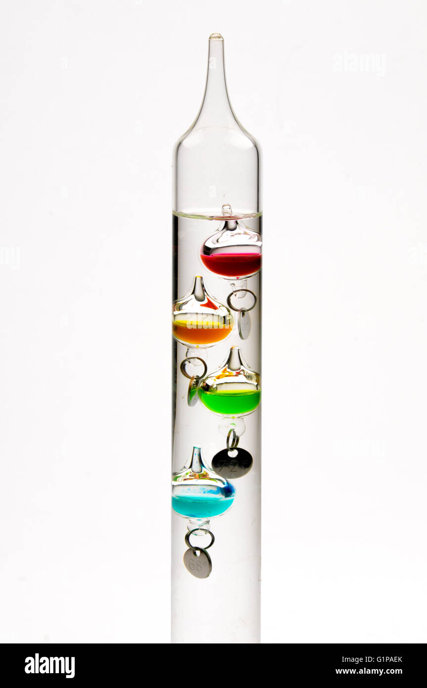 water liquid glass thermometer temperature Stock Photo