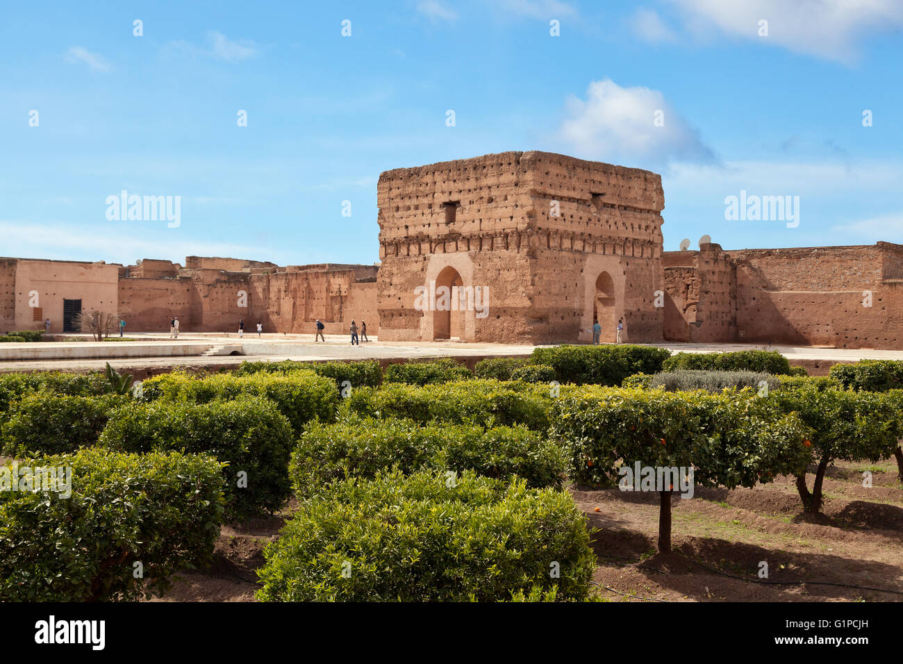 El Badi Palace ruins, Marrakesh, Morocco Stock Photo