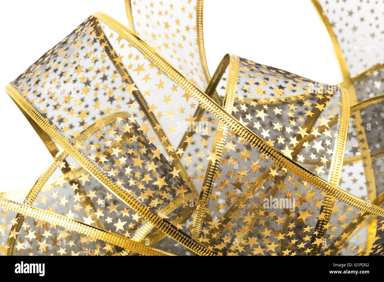 decorative ribbon with stars on white background Stock Photo - Alamy