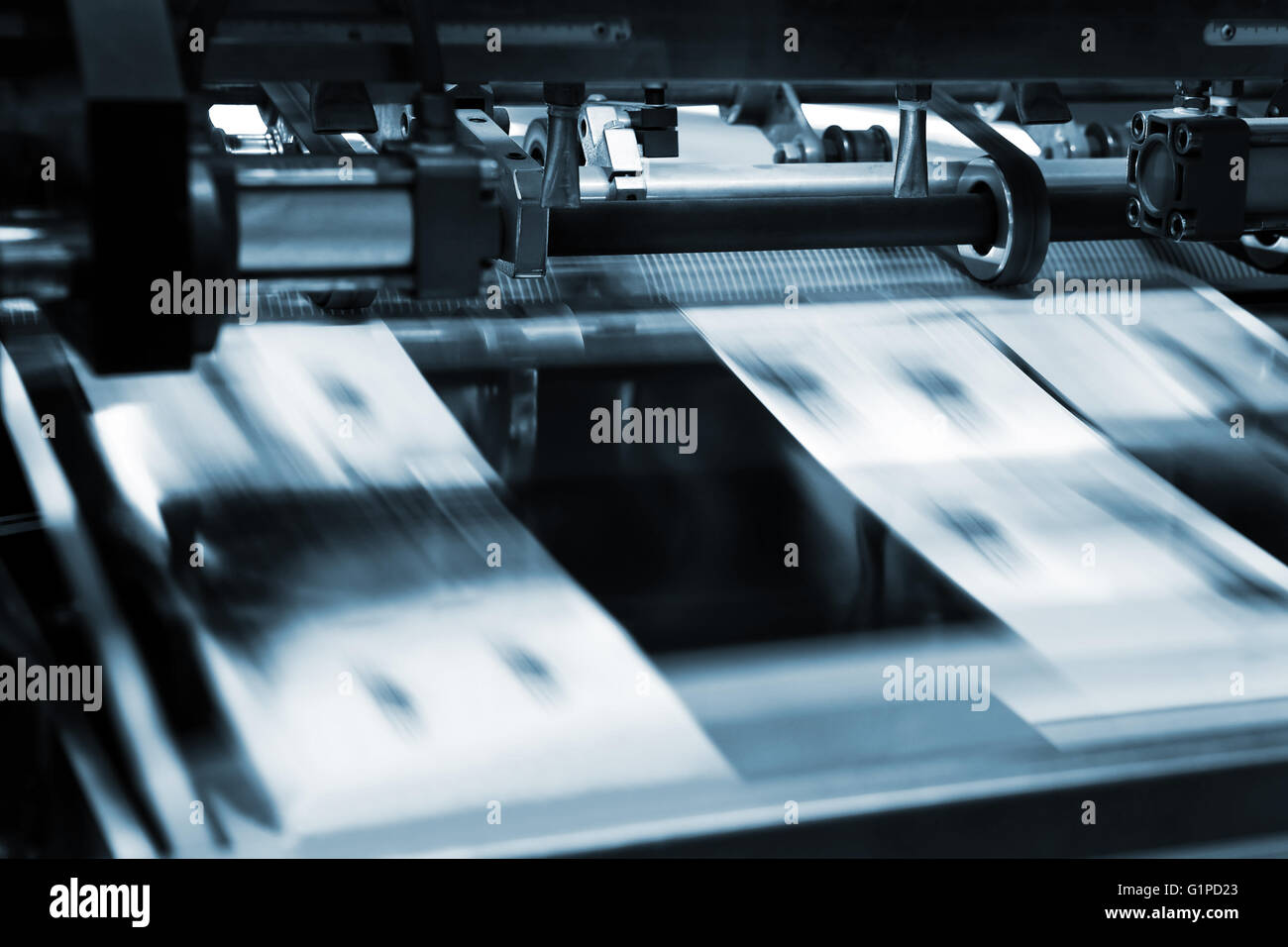 Polygraphic process in a modern printing house Stock Photo - Alamy