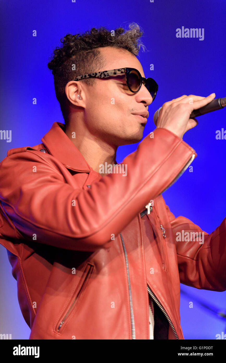 Jose James performing at the Cheltenham Jazz Festival, Cheltenham, UK