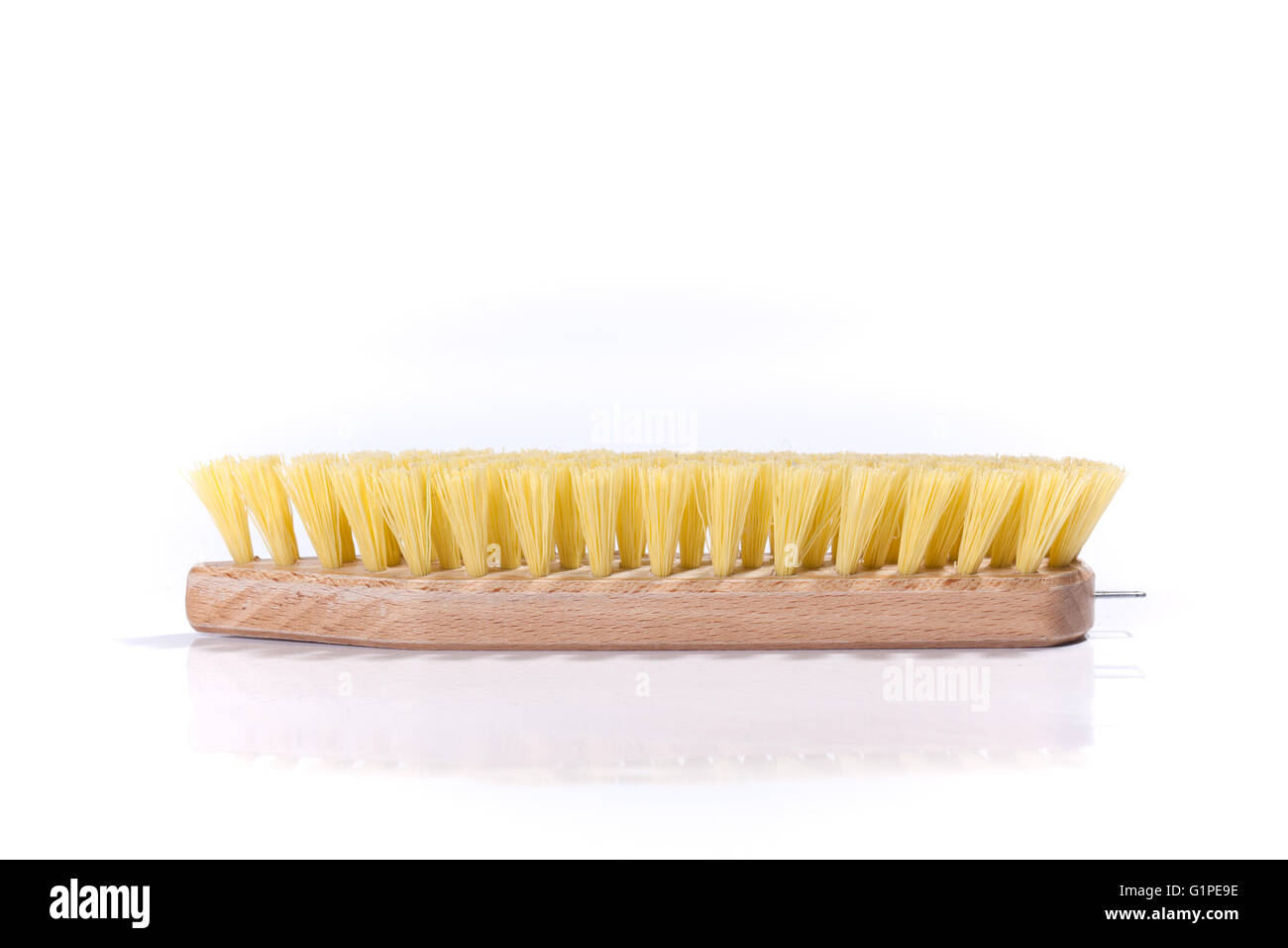 Cleaning brush, isolated on white background Stock Photo - Alamy