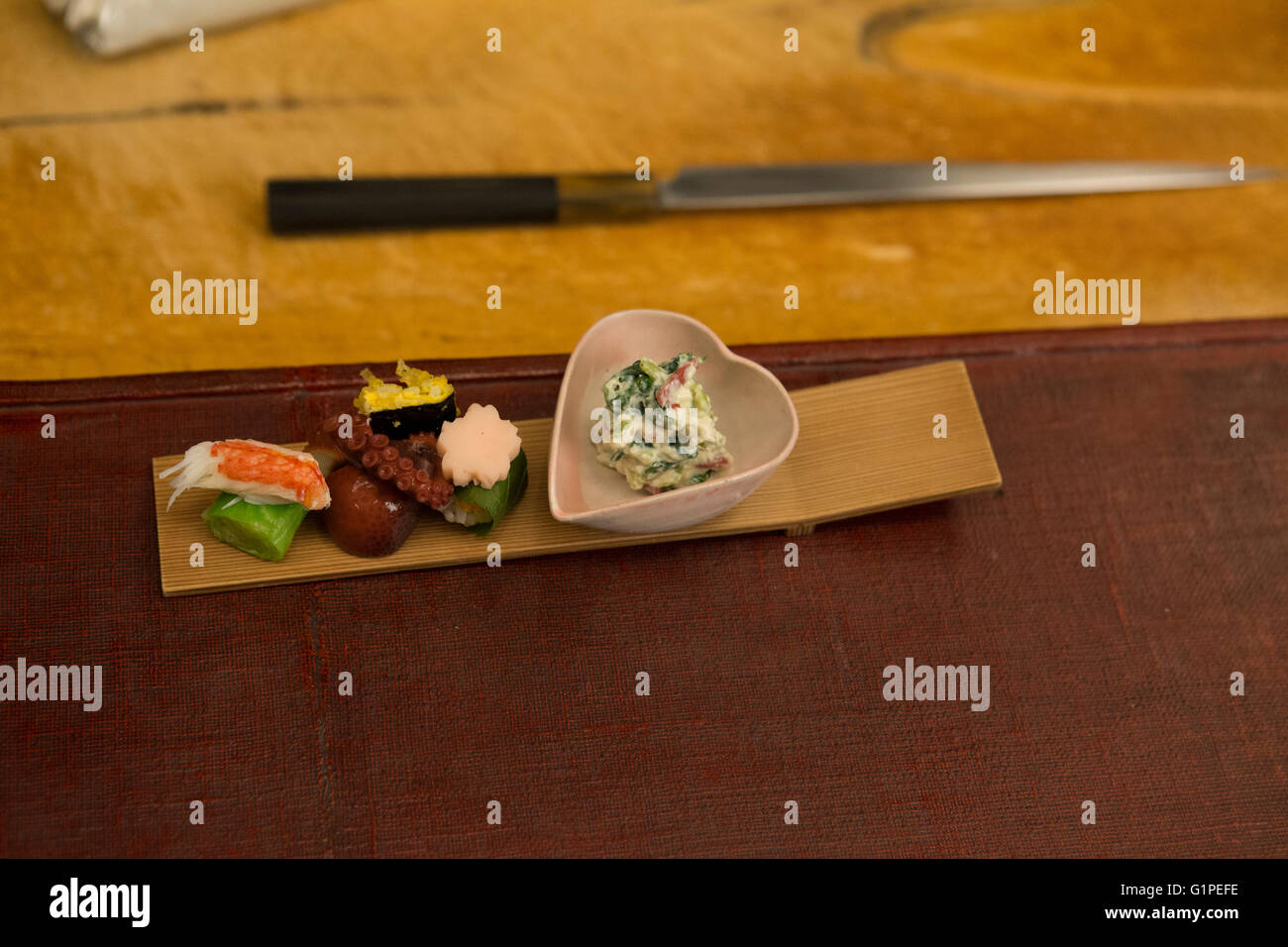 Japanese dishes Stock Photo