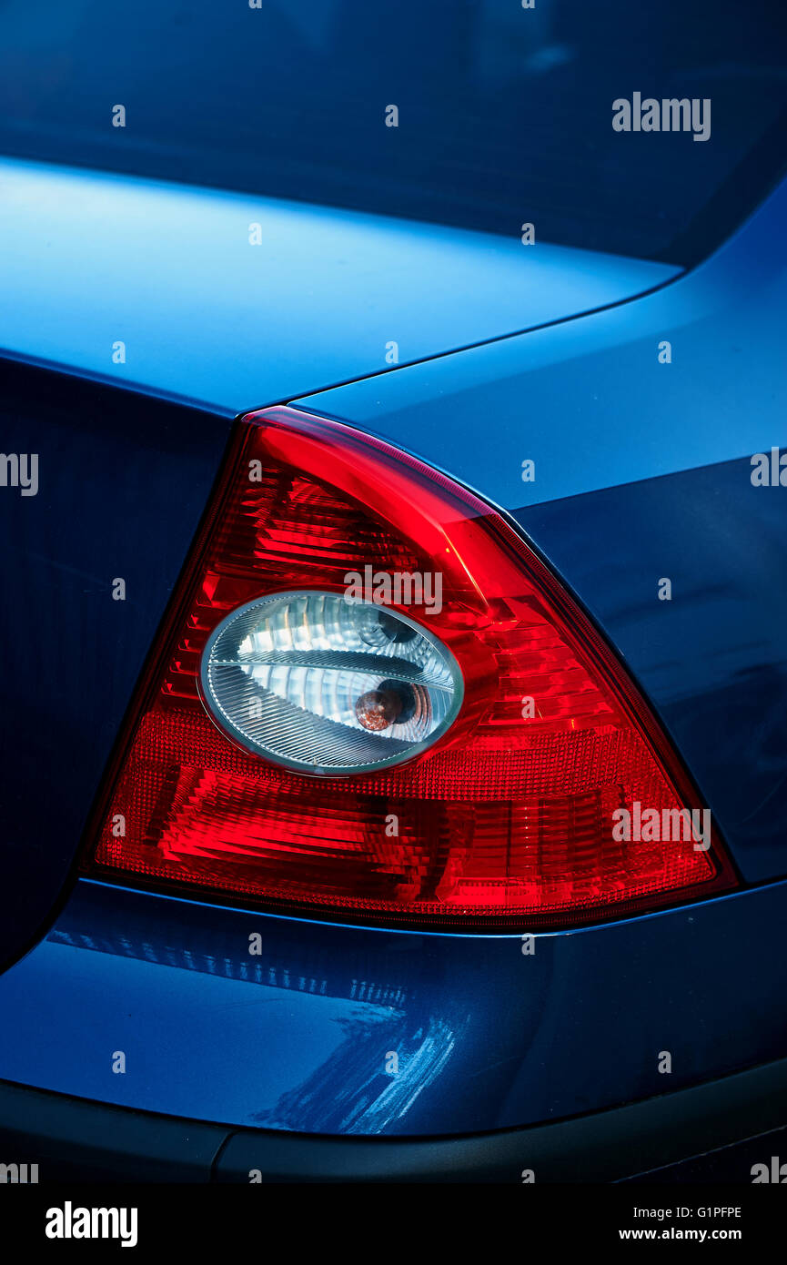 Red tail light on car. Detail Stock Photo Alamy