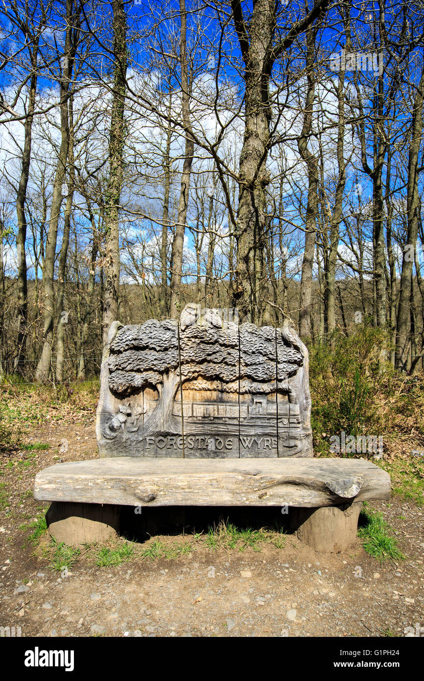 Wooden carved bench hires stock photography and images Alamy