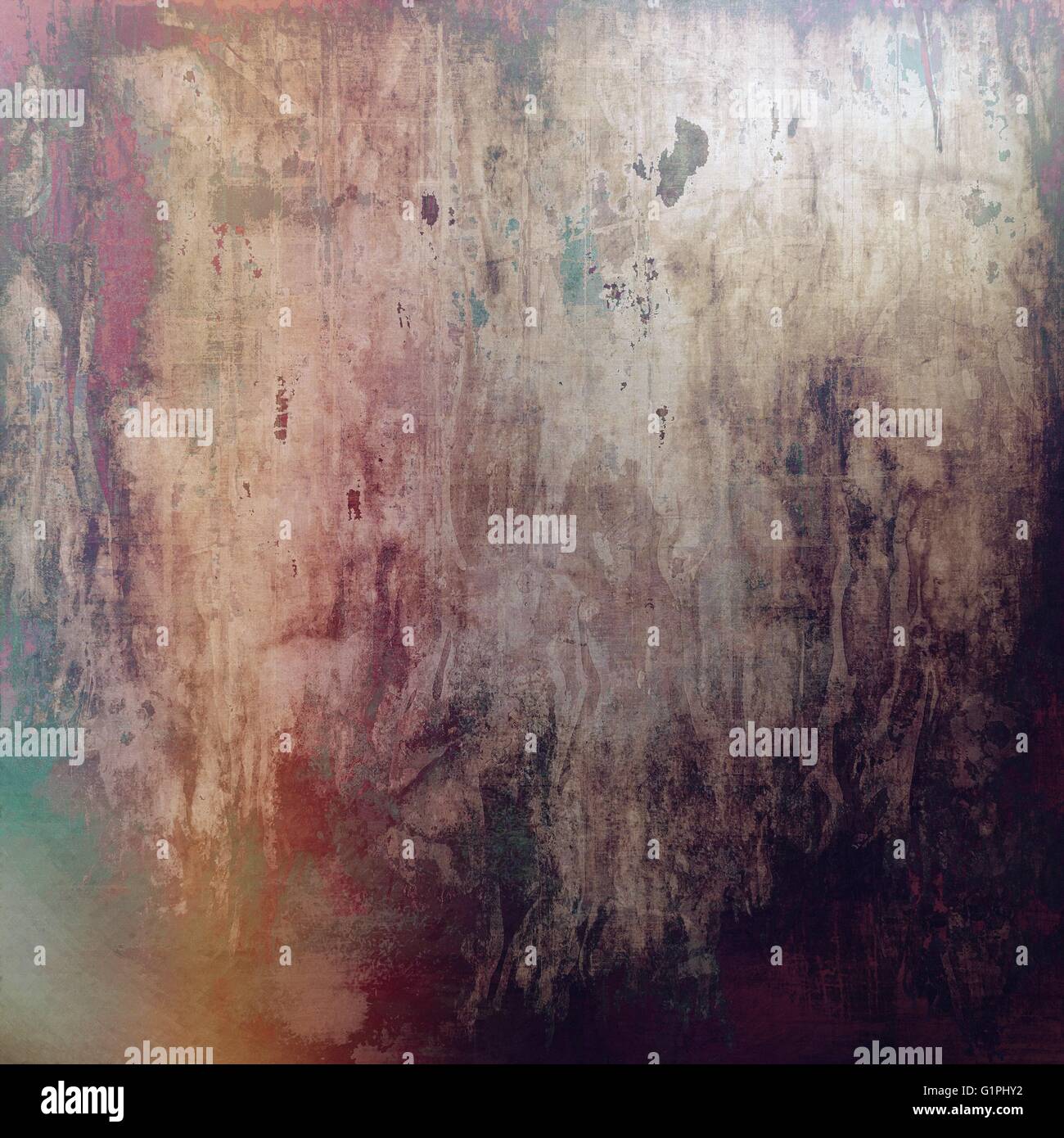 Old school frame or background with grungy textured elements and