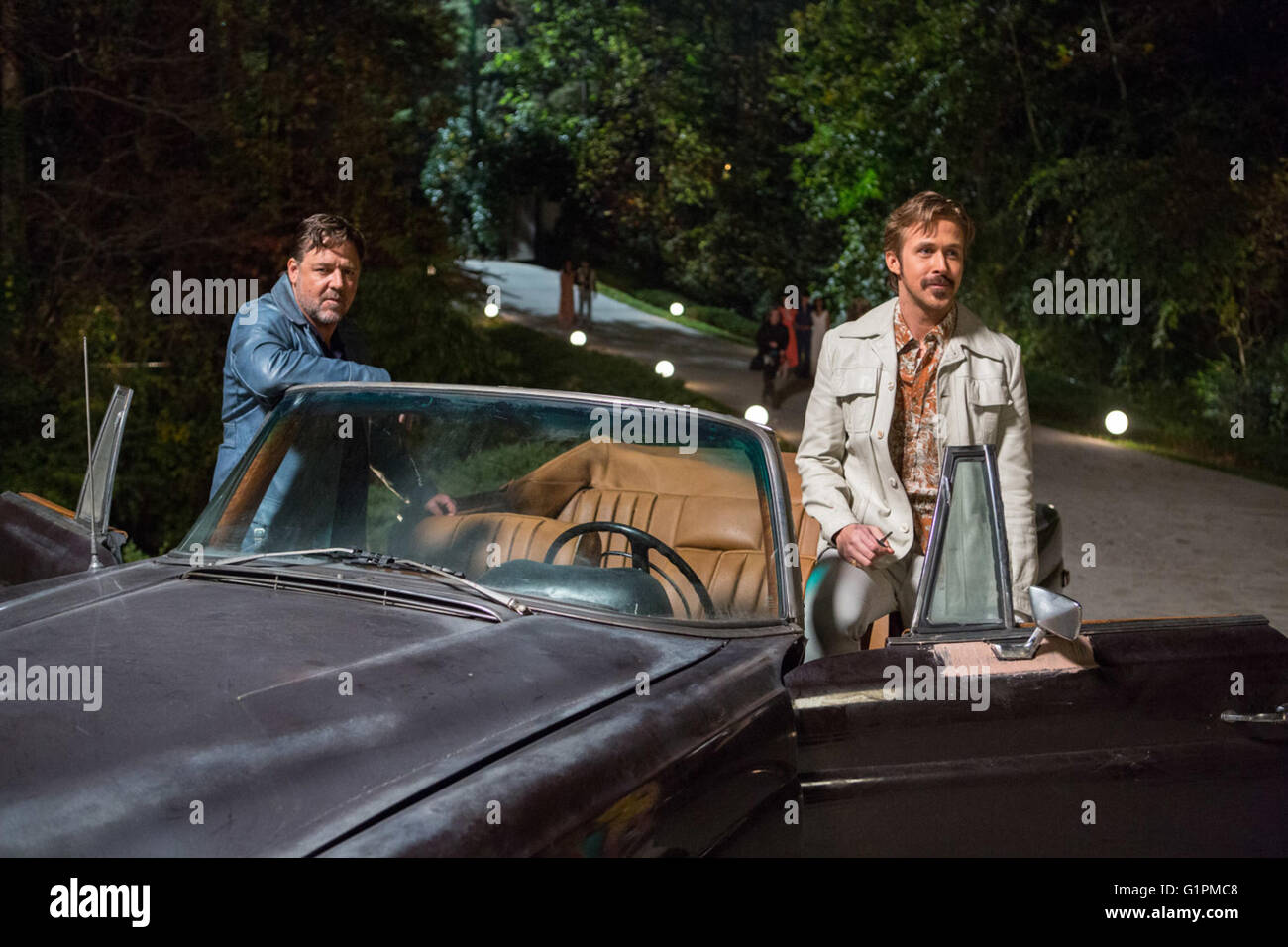 The Nice Guys is a 2016 American mystery comedy film directed by Shane Black and written by Black and Anthony Bagarozzi.  This photograph is for editorial use only and is the copyright of the film company and/or the photographer assigned by the film or production company and can only be reproduced by publications in conjunction with the promotion of the above Film. A Mandatory Credit to the film company is required. The Photographer should also be credited when known. Stock Photo