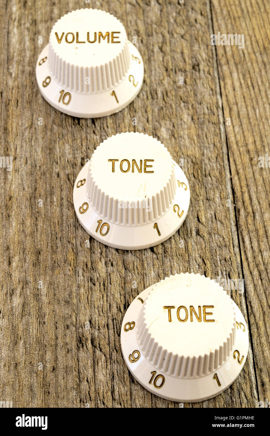 Vintage electric guitar spare parts Stock Photo Alamy