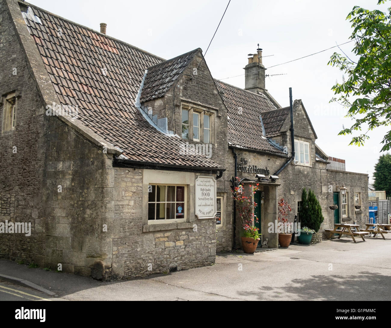Colerne a Cotswold village near Chippenham Wiltshire England UK The Fox
