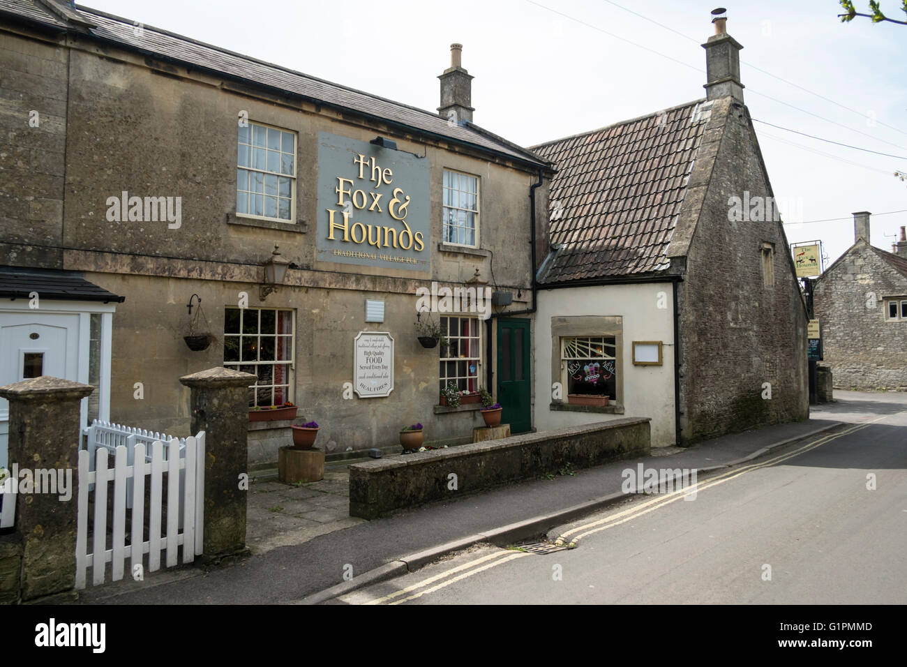 Colerne a Cotswold village near Chippenham Wiltshire England UK The Fox