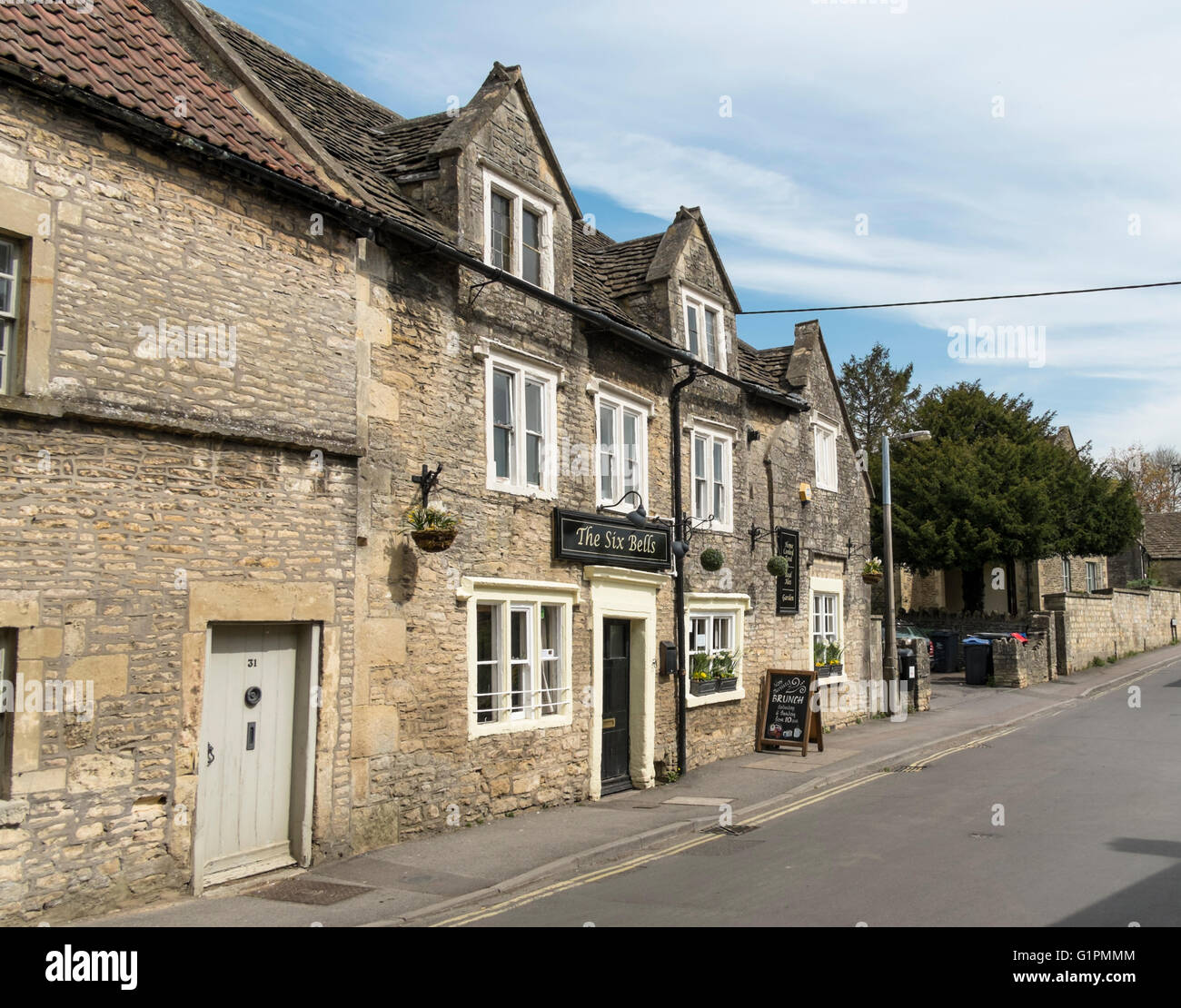 Colerne a Cotswold village near Chippenham Wiltshire England UK The Six