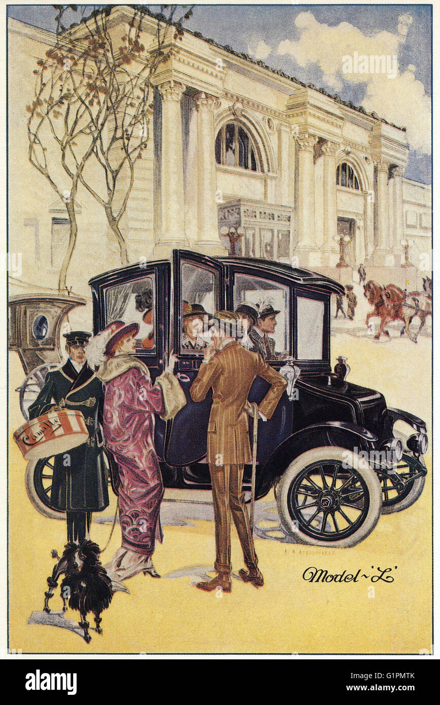 AD ELECTRIC CAR, c1914. American advertisement for the Ohio Electric