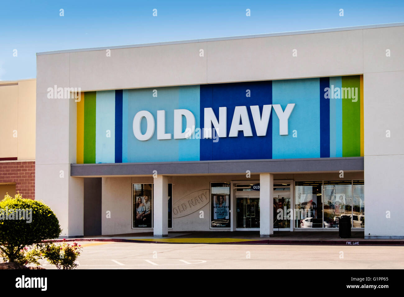 The storefront of an Old Navy store in Oklahoma City, Oklahoma, USA