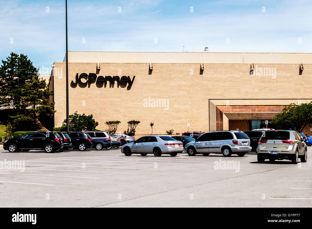The exterior of a JCPenny store located in Quail Springs Mall in