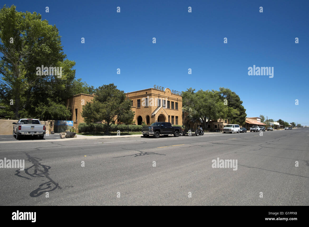The Gage Hotel in downtown Marathon, Texas, USA Stock Photo Alamy