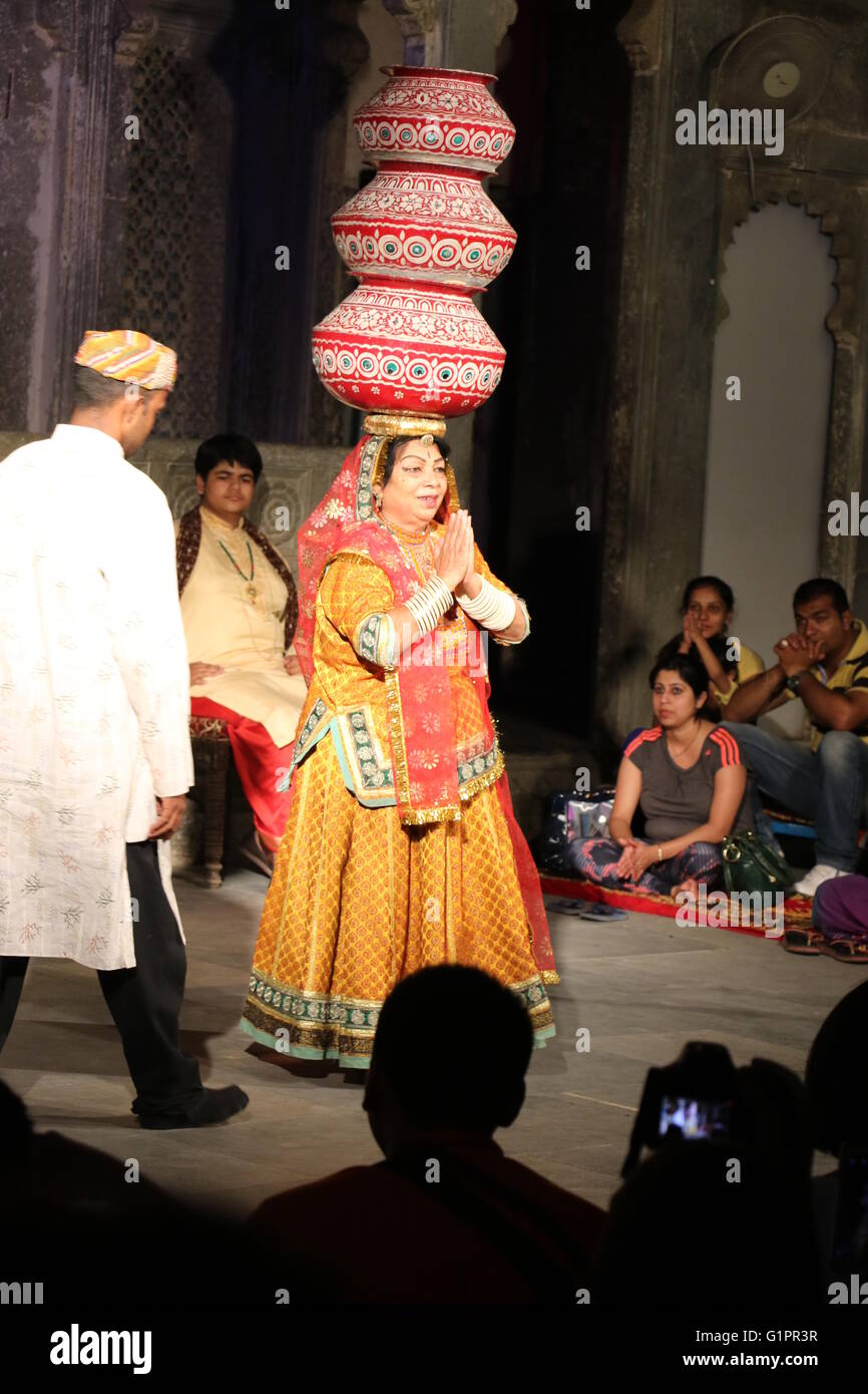 Rajasthani traditional dance Stock Photo