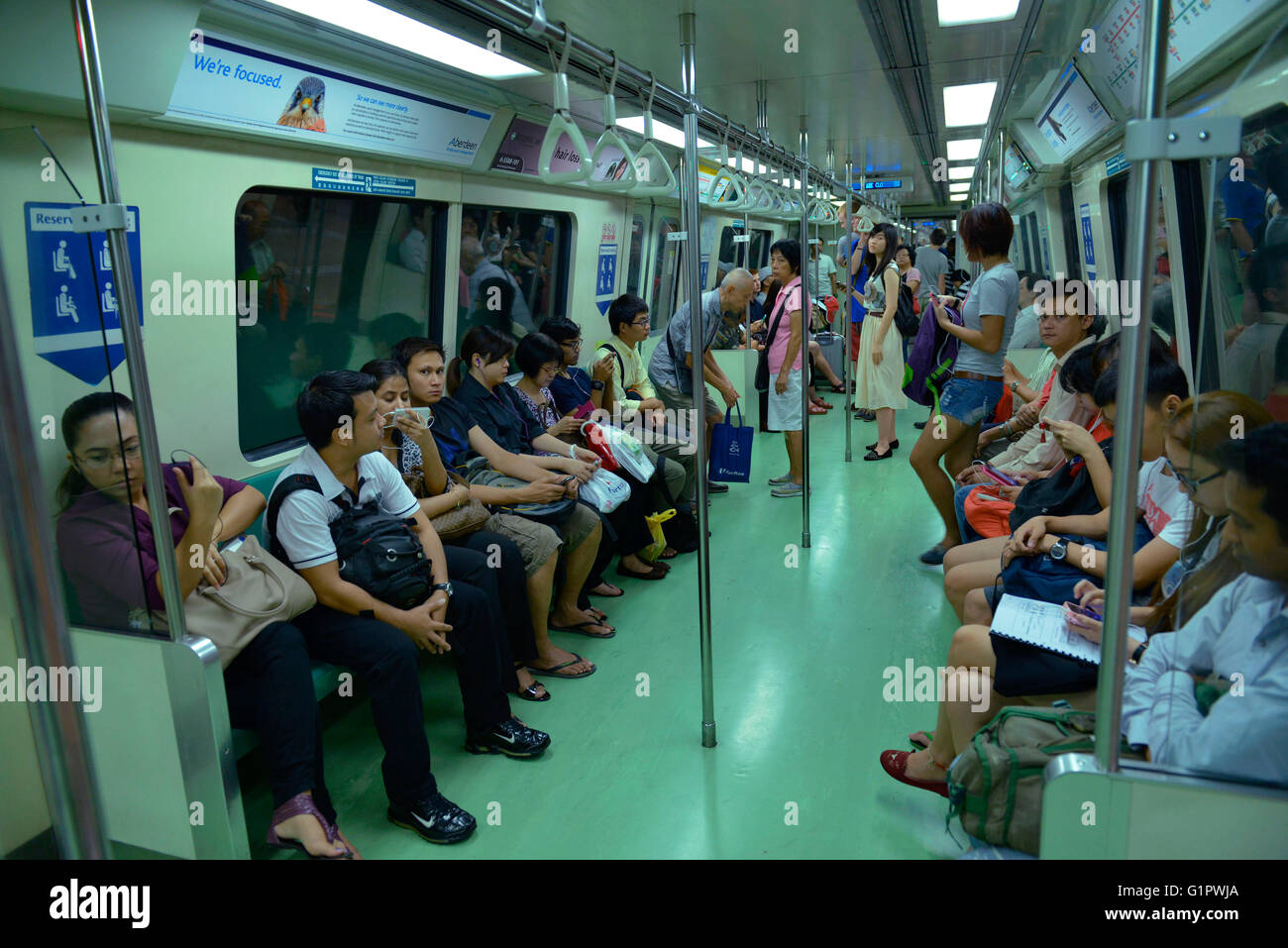 Metro, MTR, Singapore Stock Photo