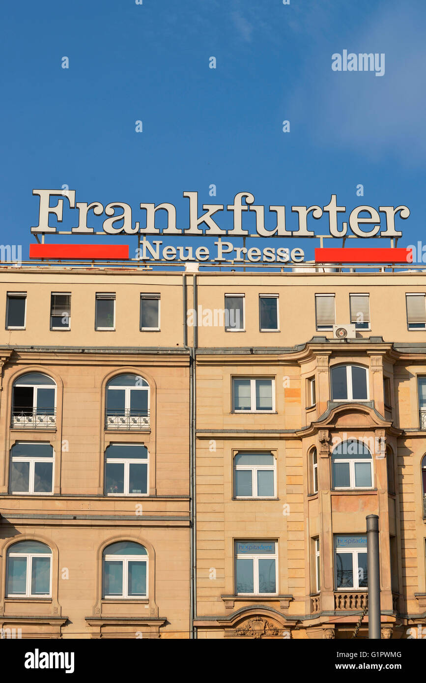 Frankfurter Neue Presse, Am Hauptbahnhof, Frankfurt on the main, Hesse, Germany Stock Photo