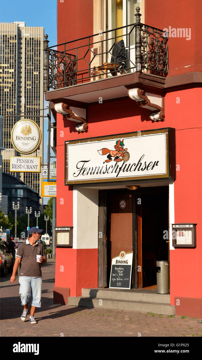 Pfennigfuchser pub, Mainzer Landstrasse, Frankfurt am Main, Hesse, Germany  Stock Photo - Alamy