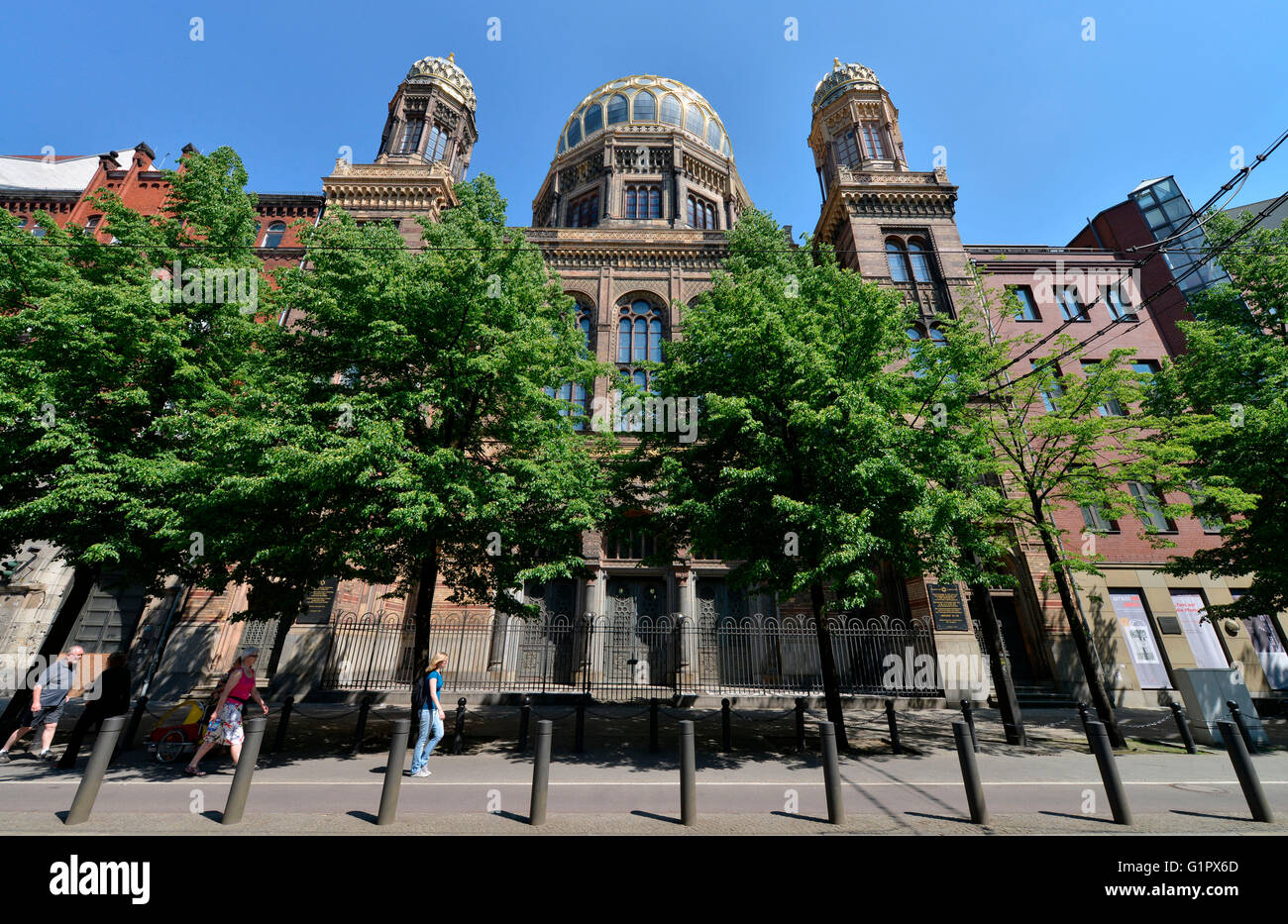Juedische Synagoge, Oranienburger Strasse, Mitte, Berlin, Deutschland / Jüdische Stock Photo