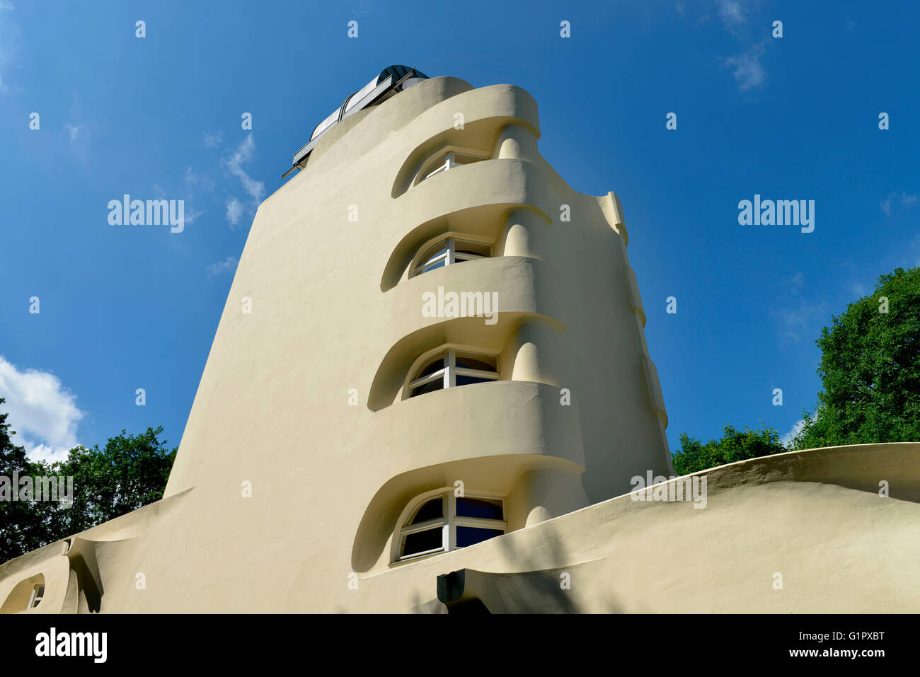Einstein tower, Einsteinturm, Telegrafenberg, Potsdam, Brandenburg, Germany Stock Photo