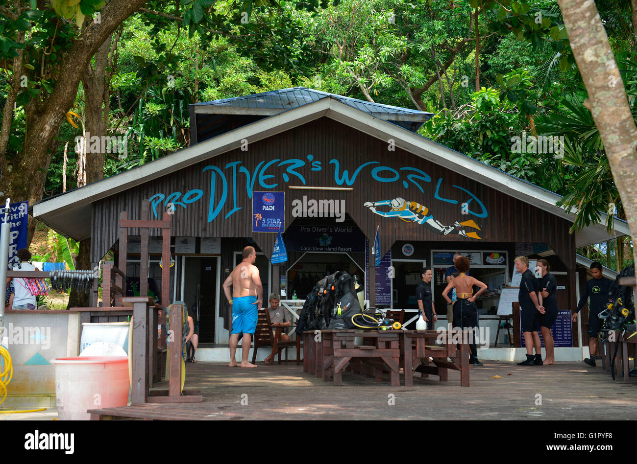 Dive center Pro divers world, Pulau Besar, Perhentian Islands, Malaysia