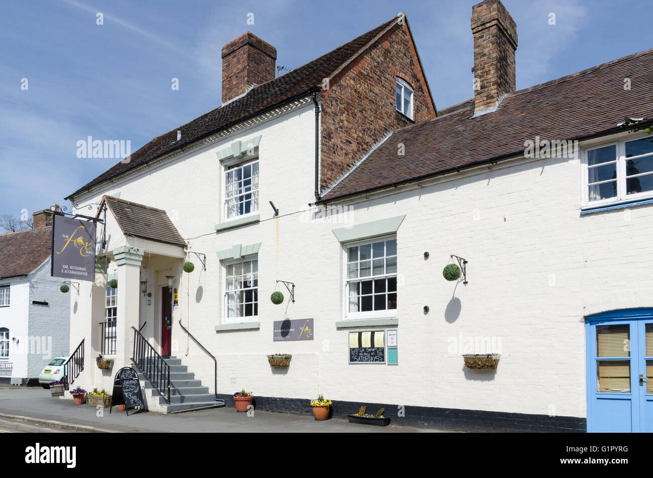 The Fox Inn hotel and restaurant in Much Wenlock, Shropshire Stock