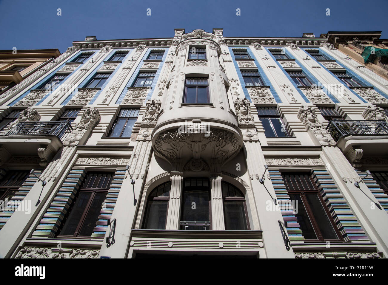 Art Deco building in Riga new town Latvia Stock Photo - Alamy