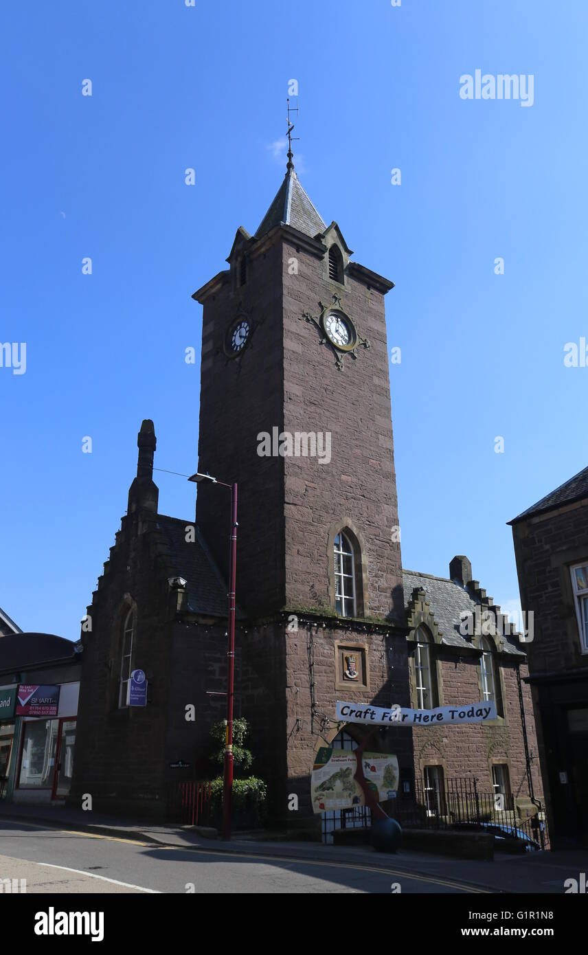 old town hall Crieff  Scotland May 2016 Stock Photo