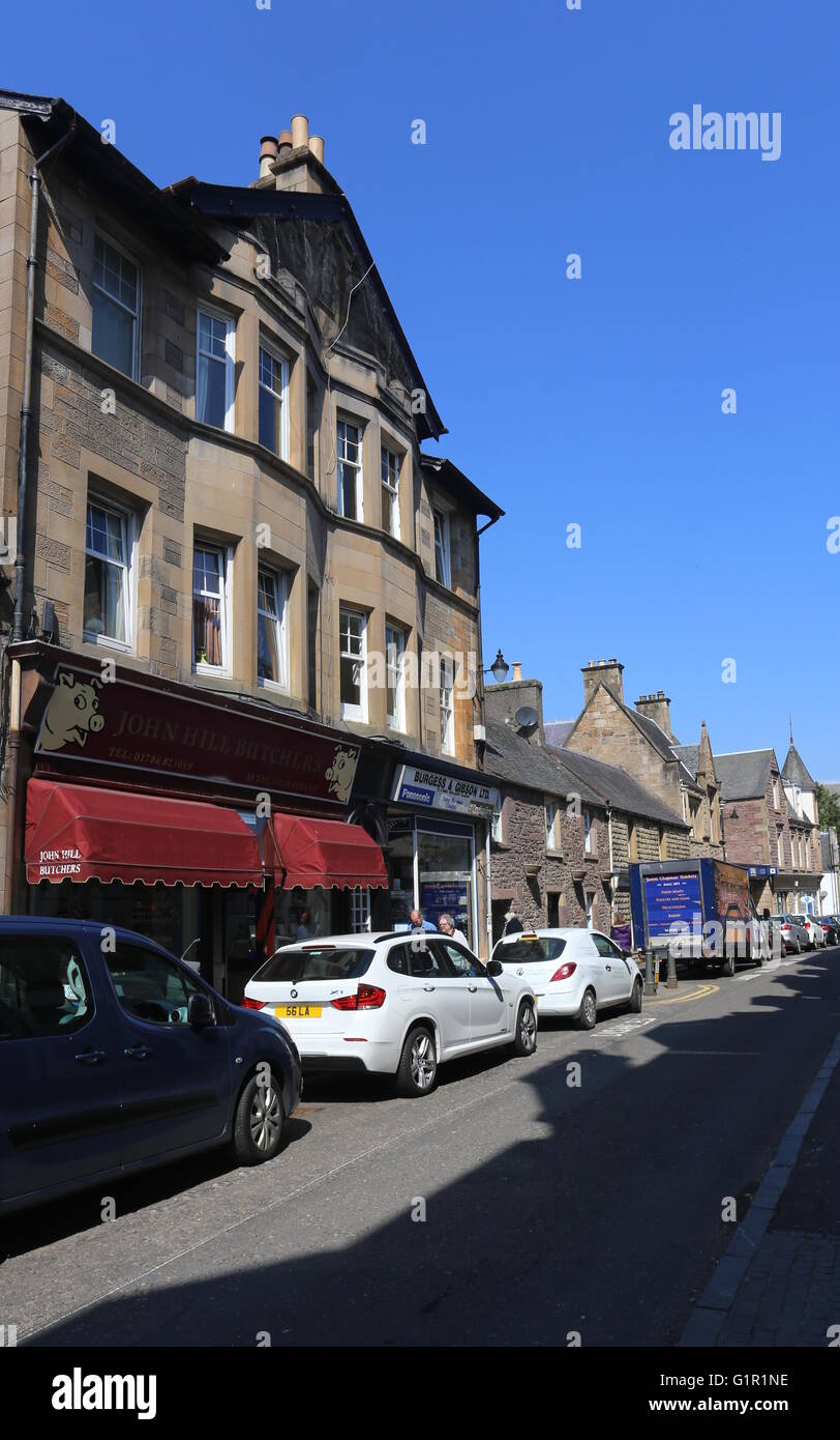 Dunblane street scene Scotland May 2016 Stock Photo Alamy