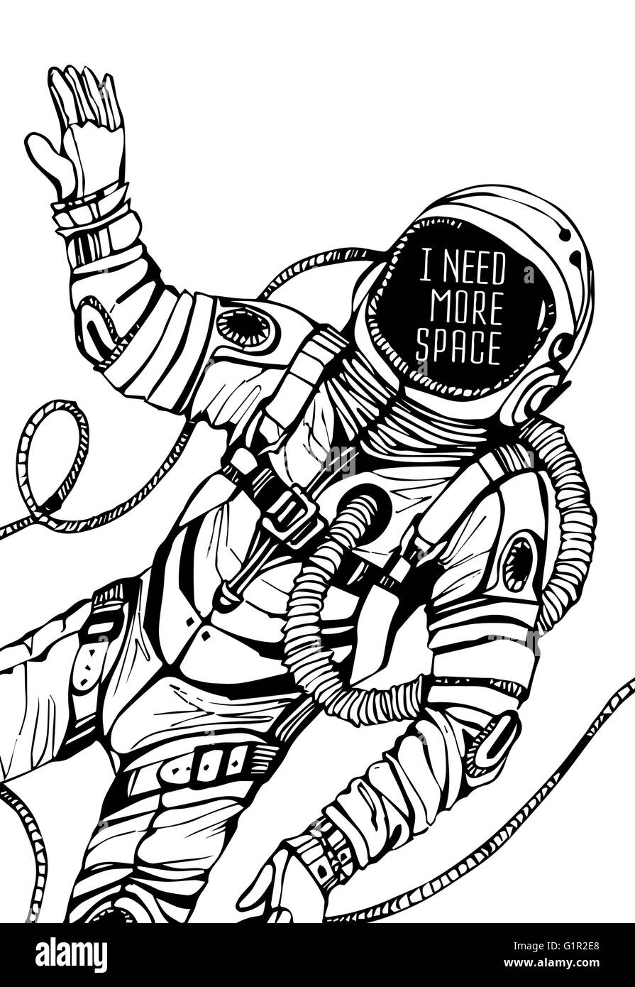 Space concept with astronaut Stock Vector Image & Art - Alamy