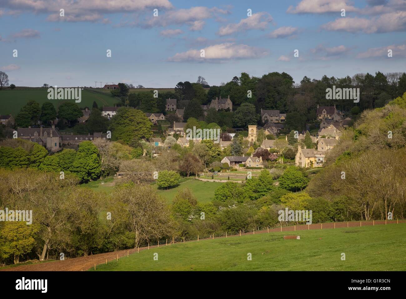 Cotswold village of Snowshill, Gloucestershire, England Stock Photo