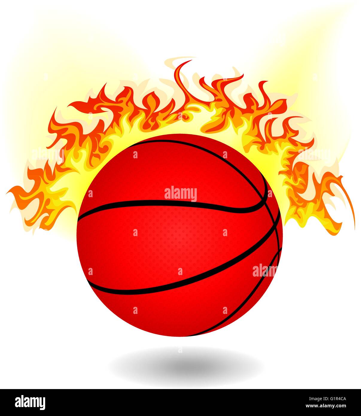 simple burning basketball Stock Vector Image & Art Alamy