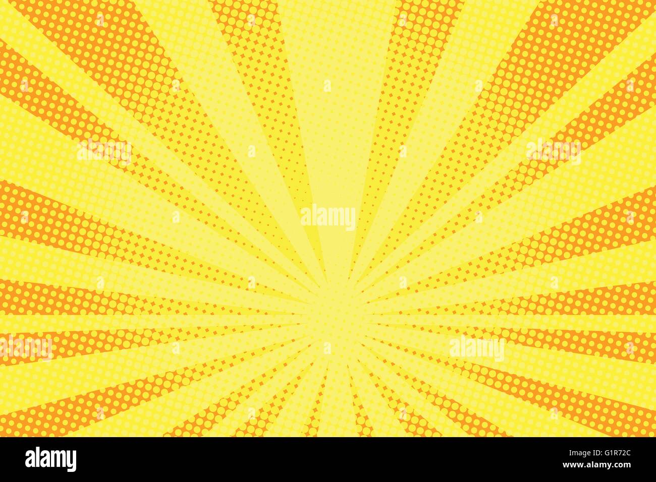retro comic yellow background raster gradient halftone Stock Vector ...