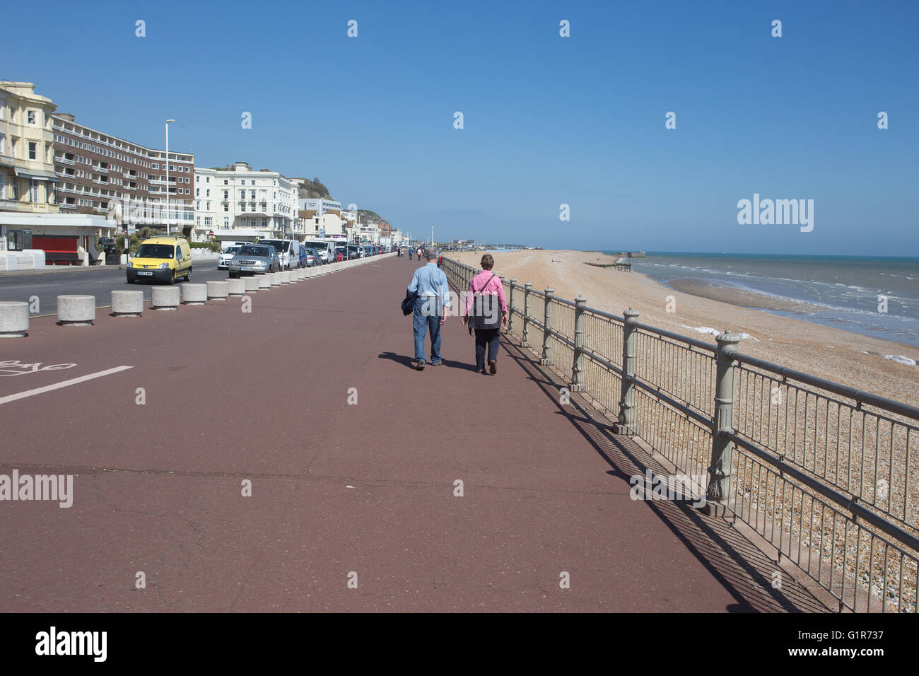 Hastings seafront East Sussex England UK Europe Stock Photo
