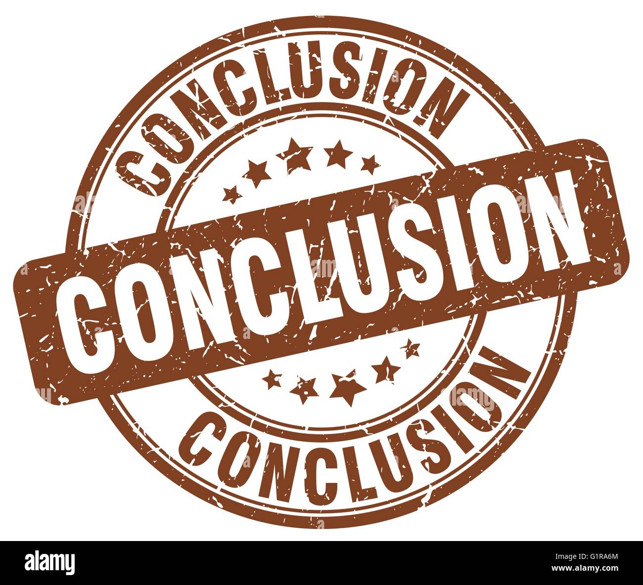 conclusion stamp. conclusion round vintage grunge sign. conclusion Stock  Vector Image & Art - Alamy