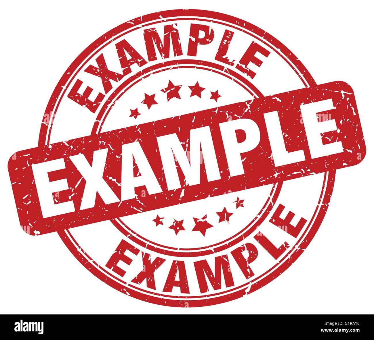 example red grunge round vintage rubber stamp Stock Vector Image & Art ...
